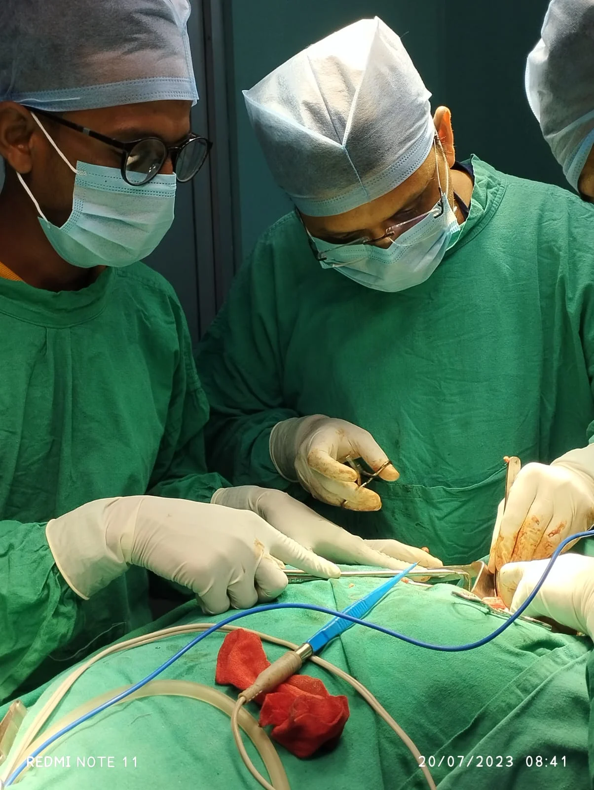Surgery in progress